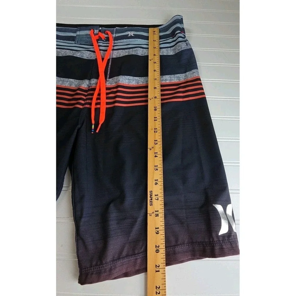 HURLEY Phantom Mens Boardshorts  - MULTICOLOR STRIPED 36x9 - READ